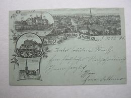 BAD SEGEBERG , Vorläufer , Seltene Karte Um 1895, Gering Beschnitten - Bad Segeberg