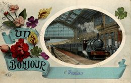 Roubaix * Souvenir De La Ville * Un Bonjour ! * Train Gare - Roubaix
