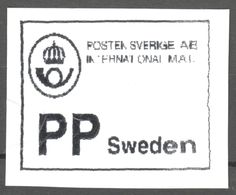 Taxe Percue Post Paid IMPRINT - Intermational Mail PP  / 2019 SWEDEN - Used Cut / Posten Sverige - Vignette [ATM]