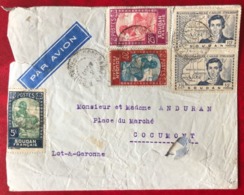 Soudan Français, N°63, 66, 67 Et 102 (x2) Sur Lettre De Bamako Pour Cocumont - (B3466) - Brieven En Documenten