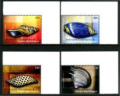 GRENADA CARRIACOU 2009** - Conchiglie / Shells -  4 Val. MNH. - Coneshells