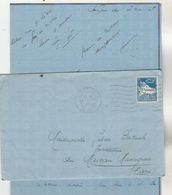 Algérie Lettre Cachet Flamme ALGER 7/11/1928 à Masnau Massuguies Cachet Perlé - Lettres & Documents