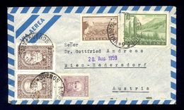 ARGENTINA - Envelope For Air Mail Sent From Argentina To Wien/Austria 1959. Nice Three Colored Franking. - Luchtpost