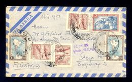 ARGENTINA - Envelope For Air Mail Sent From Argentina To Styr/Austria 1952. Arrival Cancel On The Back Of Envelope. Nice - Poste Aérienne