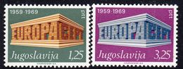 Yugoslavia 1969 Europa CEPT Set Of 2, MNH (A) - 1969