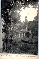 33 BAZAS - école Supérieure Des Filles - Un Coin De La 1ère Cour - Publicité Au Dos F. RENALBER - Béziers    * - Bazas