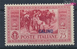 Ägäische Inseln 93I Mit Falz 1932 Garibaldi Aufdruckausgabe Calino (9465425 - Egée (Calino)