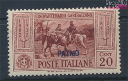 Ägäische Inseln 89VIII Mit Falz 1932 Garibaldi Aufdruckausgabe Patmo (9465419 - Egée (Patmo)