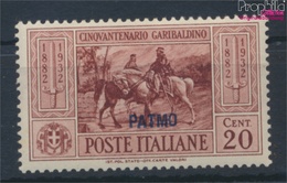 Ägäische Inseln 89VIII Mit Falz 1932 Garibaldi Aufdruckausgabe Patmo (9465419 - Ägäis (Patmo)