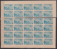 1936-351 CUBA REPUBLICA (LG1954) 1936 15c ZONA FRANCA MATANTAS FARO LA MAYA 2 IMPERFORATED BLOCK 30. - Other & Unclassified