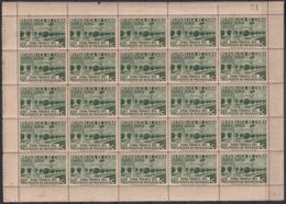 1936-362 CUBA REPUBLICA (LG1965) 1936 20c AIR AVION CUATRO VIENTOS ZONA FRANCA MATANTAS  PERFORATED BLOCK 25. - Other & Unclassified