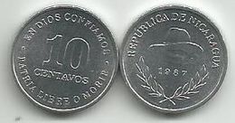 Nicaragua 10 Centavos 1987. KM#56 High Grade - Nicaragua