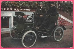 Automobile - Taxi - Fiacre - 2 Hommes - Vieille Voiture - Animée - 1905 - Taxis & Huurvoertuigen