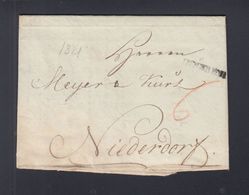 Österreich Faltbrief 1821 Innsbruck Nach Niederdorf - ...-1850 Préphilatélie