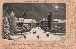 GRUSS AUS ZOFINGEN / EIGANG VOM BAHNHOF / CIRC 1899 - Zofingen