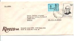 ARGENTINE LETTRE POUR LA FRANCE 1982 - Briefe U. Dokumente