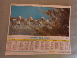 Calendrier De La Poste 1990 - Grand Format : 1981-90