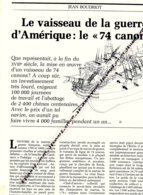 1981 : Document, LE VAISSEAU DE LA GUERRE D'AMÉRIQUE, LE "74 CANONS", Rochefort, Batteries, Cabestan, Repas, Carène... - Bateaux