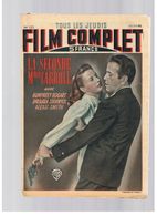 Film Complet N°127 La Seconde Mme CARROLL Avec HUMPHREY BOGART & BARBARA STANWYCK Du 11/11/48 - Cinema