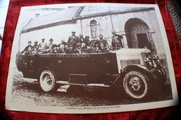 BERLIET 1914 1er CAR Route Alpes & Vercors Photographie Photo Poster Voiture Automobile Type Affiche Cartonnée Grenoble - Automobili