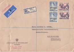 UGANDA-KENYA-TANGANYIKA - RECO AIRMAIL 1959 /brief07 - Kenya, Uganda & Tanganyika