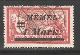 Memel 1922, 1 Mark ,Scott # 69 ,VF Used (A-6) - Oblitérés