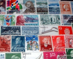 Norway 50 Different  Special Stamps And Large - Verzamelingen