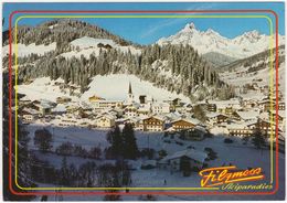 Filzmoos, 1057 M, Skidorf Im Pongau. Im Hintergrund: Bischofsmütze, 2459 M - (Land Salzburg, Austria) - Filzmoos