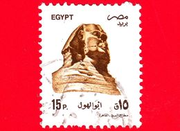 EGITTO - Usato - 1993 - Sfinge - Sphinx - 25 X 30 Mm - 15 - Used Stamps