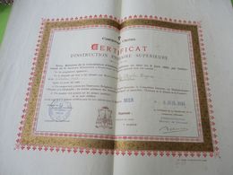 Diplôme Religieux/Enseignement Chrétien/Certificat D'Instruction Primaire Supérieure/Mention BIEN/LILLE/1918    DIP247 - Diploma & School Reports