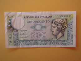 500 LIRE  TESTA DI MERCURIO  - Banconota Buone Condizioni - 500 Liras