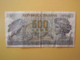 500 LIRE  TESTA DI ARETUSA  - Banconota Buone Condizioni - 500 Liras