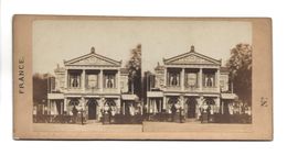 PARIS CAFE DES CHAMPS ELYSEES PHOTO STEREO CIRCA 1860 /FREE SHIPPING R - Stereoscopio