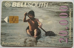 Ecuador Sucumbios  S/.. 20,000 ( Child  Paddling In Water ) - Ecuador