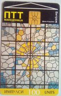100 Units Stained Glass Window - Macedonia Del Norte