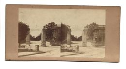 PARIS PRE CATELAN PHOTO STEREO CIRCA 1860 /FREE SHIPPING R - Stereoscoop