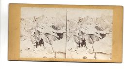 SUISSE GLACIER DE ROUGG ? PHOTO STEREO CIRCA 1860 /FREE SHIPPING R - Stereoscopic