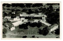 Ref 1378 - Real Photo Postcard - Aerial View Of Victoria Falls Hotel - Rhodesia Now Zimbabwe - Simbabwe