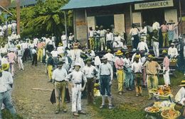 Some Of The Canal Laborers Spending They Money On A Pay Day.  Chine Shop Woo Chang .  The Tokio Bazaar J De Lemos Hess - Panama