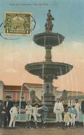 Guayaquil Hand Colored  Plaza Del Centenario Calle De Velez . Stamped Not P. Used . Sanchez , Ballen Y Pichincha - Ecuador