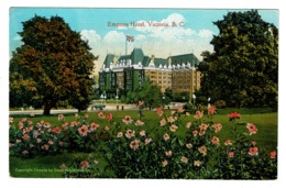 Ref 1382 - Early Photo Postcard - Empress Hotel Victoria - British Columbia Canada - Victoria
