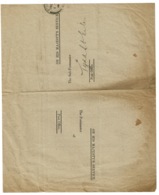 Ref 1383 - Rare 1914 OHMS Parcel Post Stocktaking Form For Tydd St Giles Post Office - Ely Cambridgeshire - Ver. Königreich