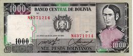 BOLIVIA 1000 BOLIVIANOS 1982 P-167a.3 XF+AUNC - Bolivie