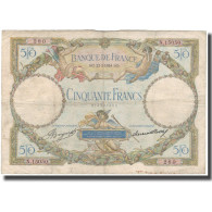 France, 50 Francs, Luc Olivier Merson, 1934-02-22, TB, Fayette:16.5, KM:80b - 50 F 1927-1934 ''Luc Olivier Merson''