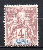 Col17  Colonie Saint Pierre & Miquelon SPM N° 61 Oblitéré Cote 3,30 € - Usati