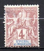 Col17  Colonie Saint Pierre & Miquelon SPM N° 61 Oblitéré Cote 3,30 € - Used Stamps