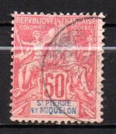 Col17  Colonie Saint Pierre & Miquelon SPM N° 69 Oblitéré Cote 55,00 € - Usati