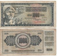 YUGOSLAVIA  1'000  Dinara   P92d  (  Peasant Woman  Dated 04.11.1981 ) - Andere - Europa