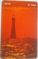 Isle Of Man 21 Units  £5  " Chicken Rock Lighthouse " - Isla De Man