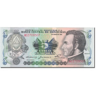 Billet, Honduras, 5 Lempiras, 1980, 1980-05-08, KM:63a, NEUF - Honduras